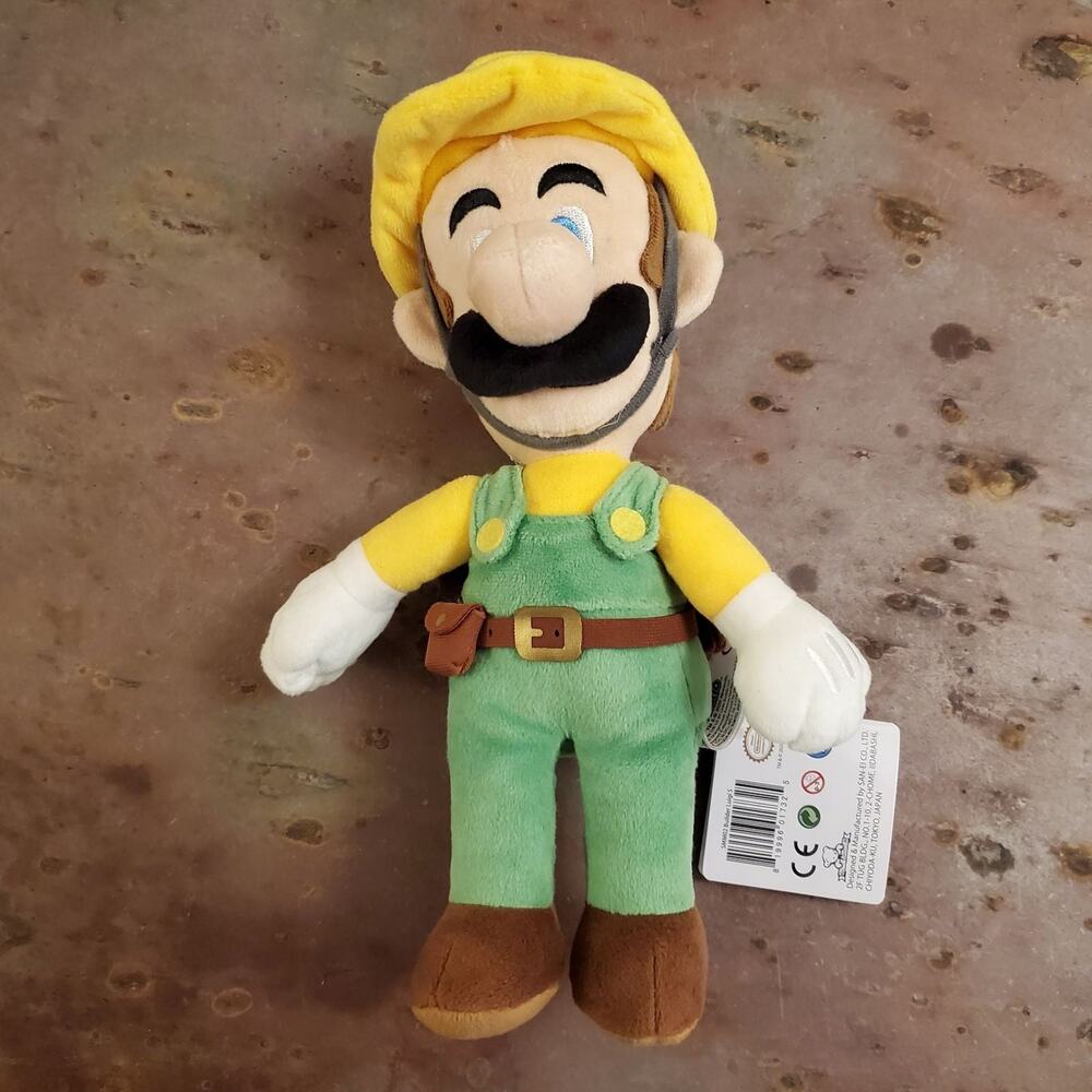 Plush - Builder Luigi 10-Inch (NEW) - Super Mario - Nintendo - Picture 5 of 8